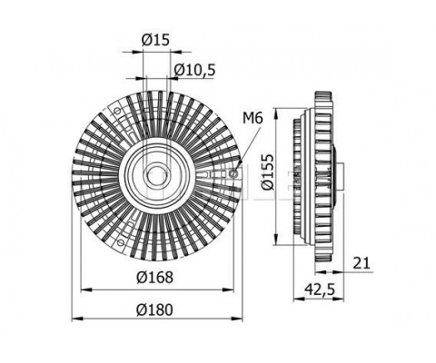 FAN TERMIGI MERCEDES SPRINTER 901 904 96 06