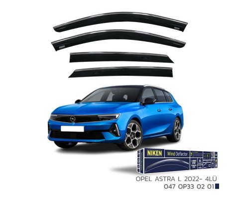 KROMLU CAM RÜZGARLIĞI OPEL ASTRA L 2022- 4LÜ