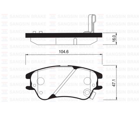 ÖN BALATA ATOS 1.0 İ 01 ABS LI ATOS PRIME 1.0 İ 01 ATOS PRIME 1.1 03 GDB3377
