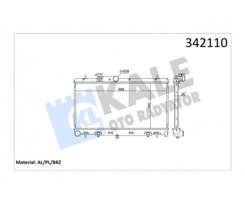 RADYATÖR SUBARU LEGACY IV-OUTBACK AL-PL-BRZ