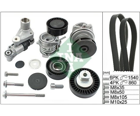 KANALLI KAYIS SET DEVIRDAIM 2 KAYIS GERGI TAMIR TAKIM SETI BMW M52 M54 E46 E39 E53