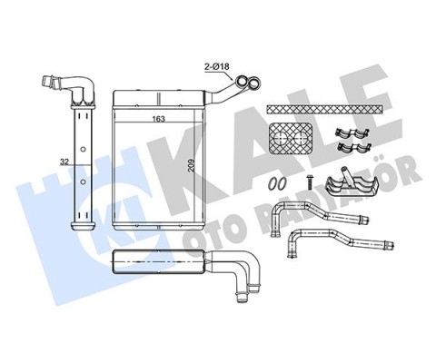 KALORİFER RADYATÖRÜ BRAZING CITROEN C5 04 08 PEUGEOT P407 04 10