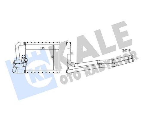 KALORİFER RADYATÖRÜ HYUNDAI i20 1.2L G4LA benzinli 08-14 / 1.4L D4FC CRDi dizel 11-14 - ALEMİNYUM