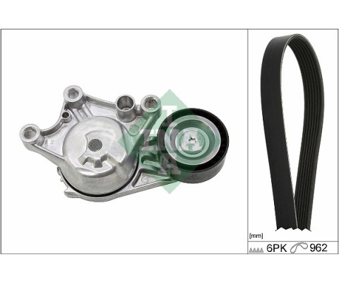 ALTERNATÖR GERGİ KİTİ 6PK962 COMBO E-CROSSLAND-GRANDLAND-PARTNER-BERLINGO-RIFTER-P208-P308-P508- P2008-P3008-P5008-C3-C4-C5-DS3-DS4-DS5 DV6 1.6 BlueHDI START STOPLU