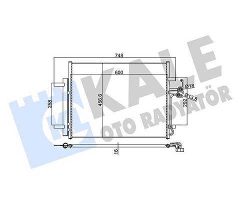 KLIMA RADYATORU MONDEO IV S MAX 07 / GALAXY 1.6 / 1.8 / 2.0 / 2.0TDCI 07 / LANDROVER FREELANDER 2.2T
