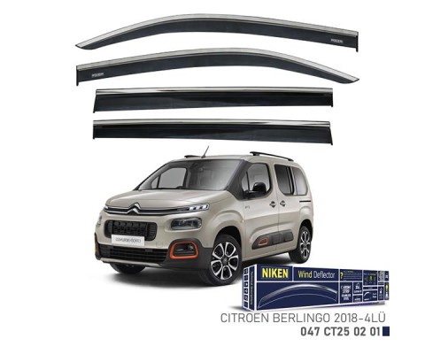 KROMLU CAM RÜZGARLIĞI CITROEN BERLINGO 2018- 4LÜ