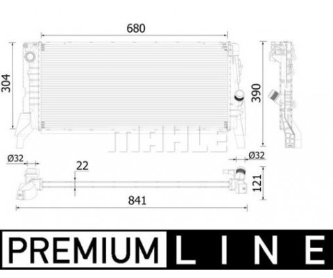 MOTOR SU RADYATORU BMW B37 F45 F46 F48 MINI F56 F55 F57 F60 PREMIUM LINE