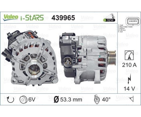 ALTERNATÖR 14V 180A P208 15 19 P308 13 21 P3008 13 19 P5008 13 19 EXPERT-JUMPY 16 PARTNER- BERLINGO 10 C4 13 DS513 15 1.5-1.6 BlueHDI Stop-Start