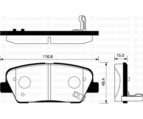 ARKA BALATA DİSK HYUNDAI SANTAFE-GENESIS 06 /KIA SORENTO 09