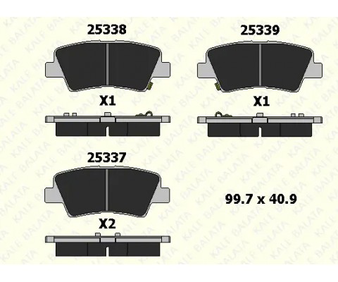 BALATA ARKA ACCENT IV BLUE-ACCENT IV SEDAN-ELANTRA-GRANDEUR-İ20-İ20 ACTIVE-İ20 COUPE-İ30-İ30 COUPE-İ