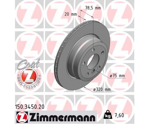 FREN DISKI ARKA BMW X5 E70 LCI F15 X6 E71 F16