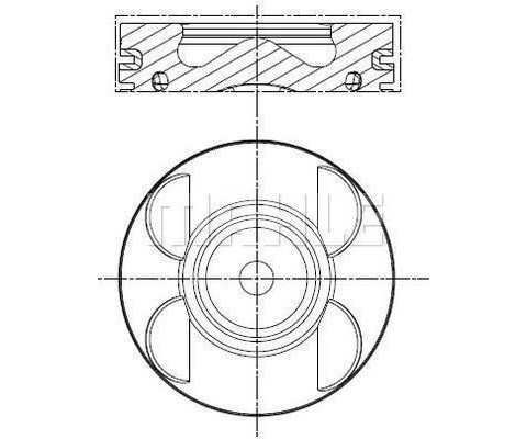 PISTON SEGMAN 0.50 88.50mm MERCEDES OM646 W204 W211