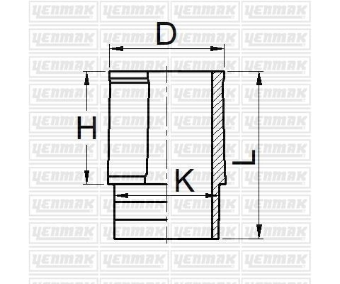MOTOR GÖMLEĞİ P205-P309-P405B XU9 JAZ-M/J1-XU5M/JPZ-XU 7JPK 83.00 ÇAP STD