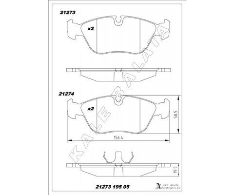ÖN BALATA VOLVO 850 2.0 2.3 T5 2.5 91-96 S70 2.3 2.4 2.5 97-00 V70 97-00 C70 2.0T 97-02
