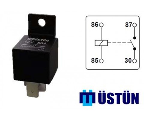 GÜÇ ROLESİ 12V 4P 80A
