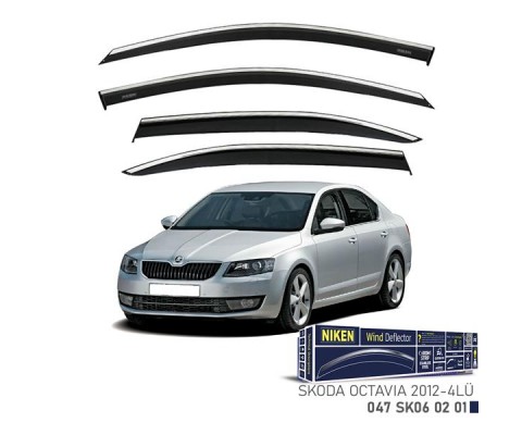 KROMLU CAM RÜZGARLIĞI SKODA OCTAVIA 2012- 4LÜ