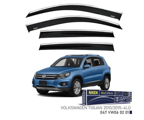 KROMLU CAM RÜZGARLIĞI VW TIGUAN 2010-2015 4LÜ