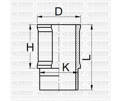 MOTOR GÖMLEĞİ PARTNER-P106-P306-P307 1.4-P P206 1.6-TU3 75.00 ÇAP STD