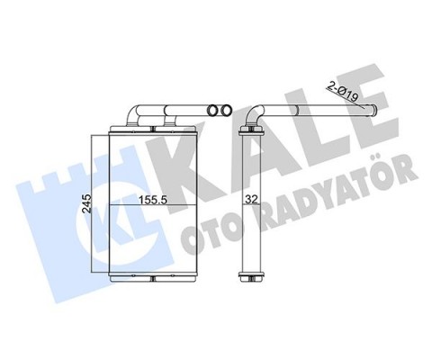 KALORİFER RADYATÖRÜ CHEVROLET CAPTIVA 2.0L C100 06- / OPEL ANTARA A 2.0L 06-