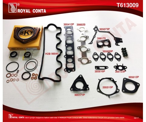 MOTOR TAKIM CONTA SKT.KEÇELİ SKC SİZ DOBLO-PUNTO 1.9JTD 182.B9.00/188.A2.00 4081111 MOT.İTİBAREN