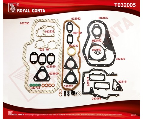 MOTOR TAKIM CONTA. SİLİNDİR KAPAKSIZ J9 DZL