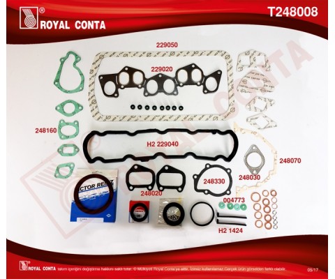MOTOR TAKIM CONTA SKT KEÇELİ SKC SİZ P205-P305-P306-PARTNER 1.8D XUD7