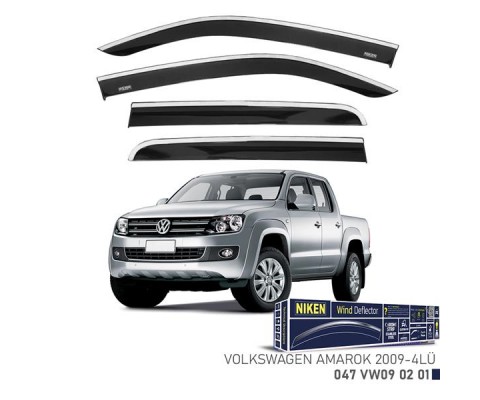 KROMLU CAM RÜZGARLIĞI VW AMAROK 2009- 4LÜ