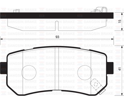 ARKA FREN BALATA HYUNDAI ACCENT ERA 1.4L G4EE 06-10 / İ30 1.4L 1.6L 08- / İX35 1.6L G4FD GDİ 11- / KIA CEED 1.4L 1.6L 07- / SPORTAGE 1.6L G4FD GDİ 09- /KIA RIO 1.4L 1.6L 05-