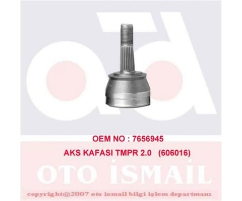 x AKS KAFASI DIŞ TMPR 2.0 ABS SİZ 150016