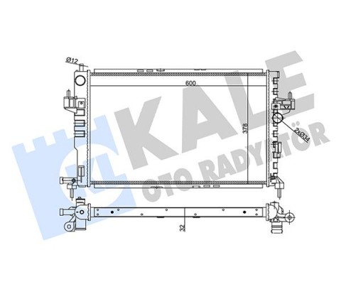 SU RADYATÖR CORSA C-COMBO C 1.7 Y17DT-Y17DTL AC KLİMASIZ MEK 540x375x26