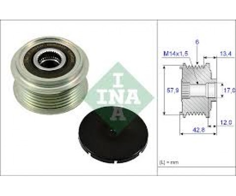 ALTERNATÖR KASNAĞI RULMANLI TOYOTA URBAN CRUISER-VERSO S 1.4D-4D 10-16 SUBARU TREZIA 1.4D 11