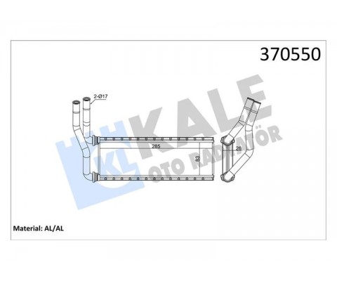 KALORİFER RADYATÖRÜ MITSUBISHI CANTER FUSO 3.0L 4P10 Euro5 TFA35. TFA35L. TFB75. TFB75L. TFB85. TFB8 5L. FEB91 12-17- ALEMİNYUM