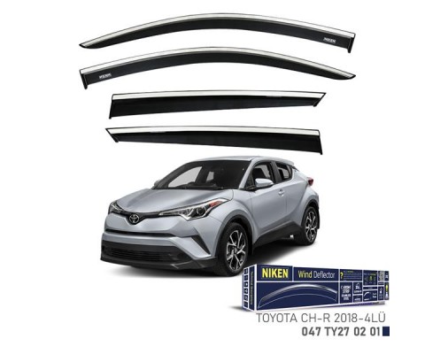 KROMLU CAM RÜZGARLIĞI TOYOTA CHR 2018- 4LÜ