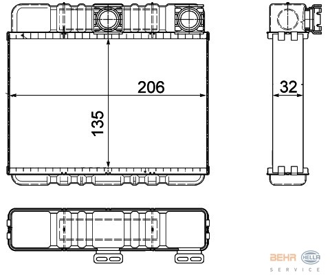 KALORIFER RADYATORU BMW E46 98 05 E83 06 11 PREMIUM LINE