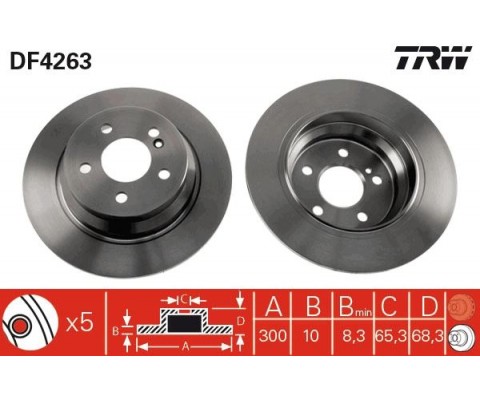 FREN DISKI ARKA MERCEDES W211 S211 C218 W212 S212