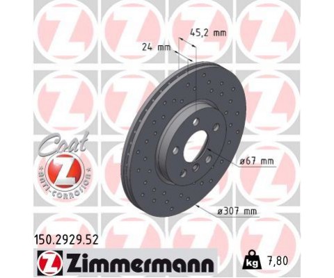 FREN DISKI ON BMW F40 F44 F45 F46 F48 F39 MINI F54 F60 DELİKLİ