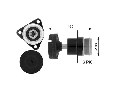 ALTERNATÖR KAPLİNİ ŞAFT RULMANI FOCUS 01-04 -CMAX 05- -FOCUS II 04- -MONDEO 07- -CONNECT 02- 1.8 TDCI-1.8 TD