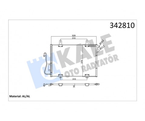 KLİMA KONDENSERİ CLIO II 1.1-1.2-1.4-1.6-1.9 16V 98