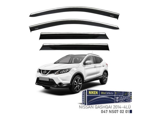 KROMLU CAM RÜZGARLIĞI NISSAN QASHQAI 2014- 4LÜ