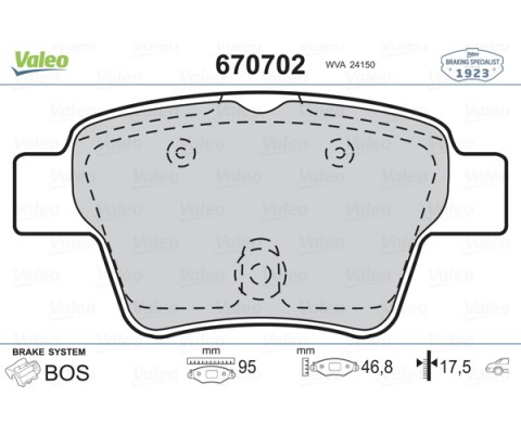 ARKA BALATA P307 00 307 SW 02 307 CC 03 207 06 C4 04 08 KÜÇÜK TİP