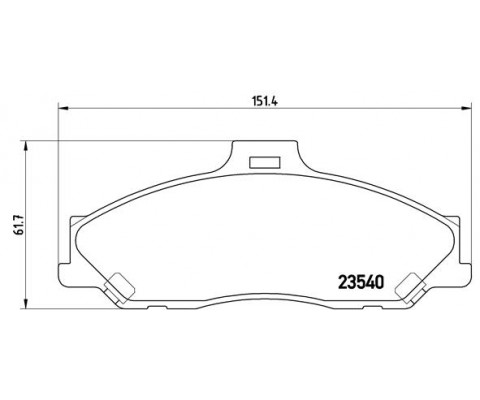 ÖN BALATA RANGER 2.5 D TD 4X4 99 3.0 TDCİ 05 MAZDA B SERİSİ 2.5 D TD 98 GDB3353