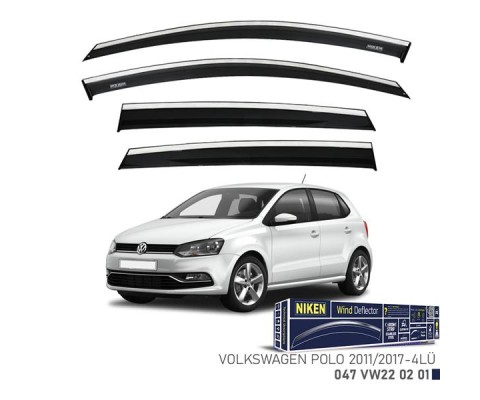 KROMLU CAM RÜZGARLIĞI VW POLO 2011-2017 4LÜ