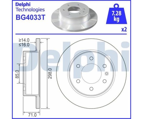 FREN DISKI ARKA MERCEDES SPRINTER B906 B907 B910 . VW CRAFTER 30-35-50