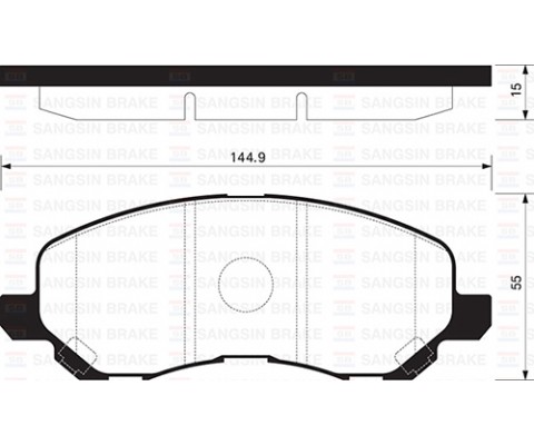 ÖN FREN BALATA MITSUBISHI ASX 1.6L DV6 DI-D GA7W 15- 1.6L 4A92 Euro5 10- / LANCER 1.6L 4G18 CS3A 03-08 1.3L 4G13 CS3A 03-07 / CITROEN C4 1.6L 1.8L HDİ 12- / PEUGEOT 4008 12-