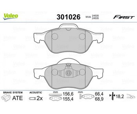 ÖN BALATA MEGANE II 02 SCENIC II 02 CLIO III 05 1.5dCi 1.6 16V 2.0 16V