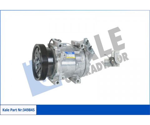 KLIMA KOMPRESORU DACIA LOGAN 04 SANDERO 08 DUSTER 10 1.4 K7J 1.5dCi K9K 1.6 K4M 12V 6 KANAL 124MM