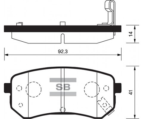 ARKA FREN BALATA HYUNDAI i10 1.0L 1.1L 04- / KIA PICANTO 1.0L 1.1L 04-