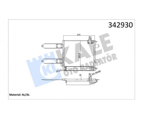 KLİMA KONDENSERİ VW POLO-LUPO-SEAT AROSA VARİANT AL-AL