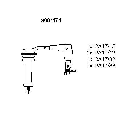 BUJİ KABLOSU TK FIESTA 96 FOCUS 98-04 -FUSION 02 MONDEO 07 1.6 ZETEC