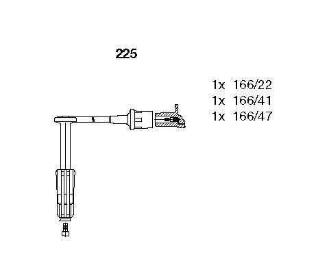 ATESLEME KABLOSU SETI MERCEDES M104 W124 S124 C124 W202 W210 W463 W140 3 LU